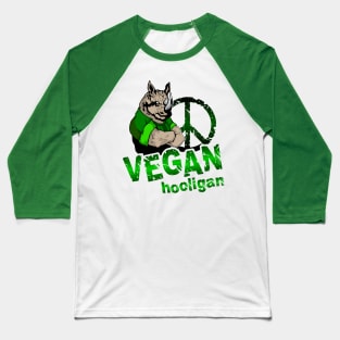 Vegan hooligan - rhinoceros Baseball T-Shirt